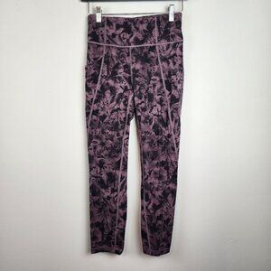 Lululemon Leggings Women 4 pockets cropped floral